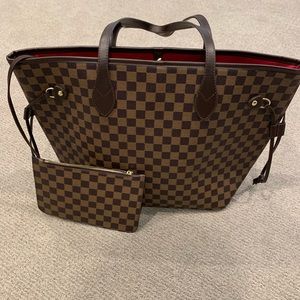 Daisy Rose Tote - tan and brown check